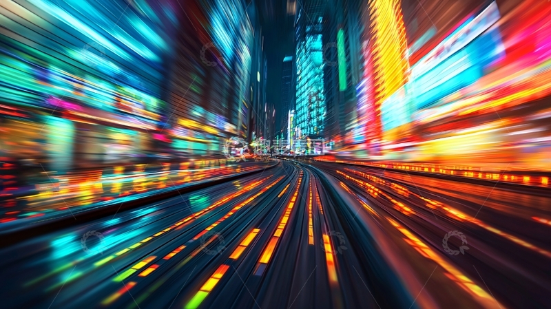 高清大图下载【趣麦麦图】炫彩都市夜景