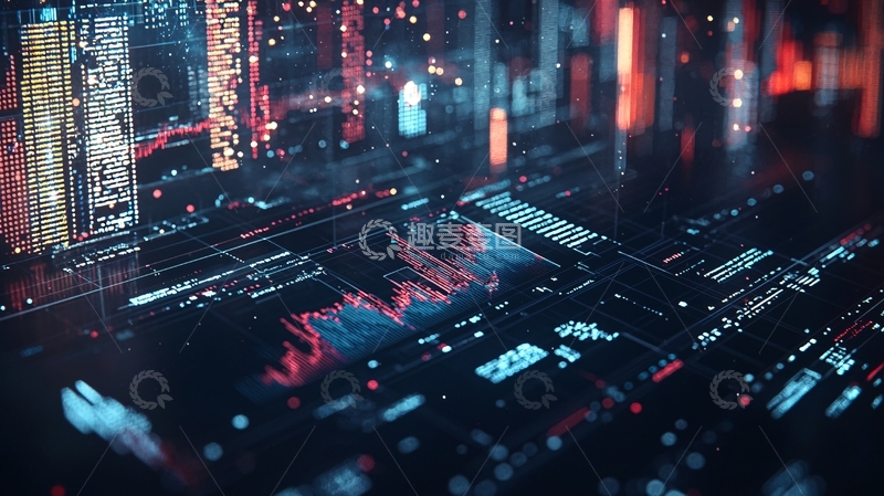 高清大图下载【趣麦麦图】科技感数据流