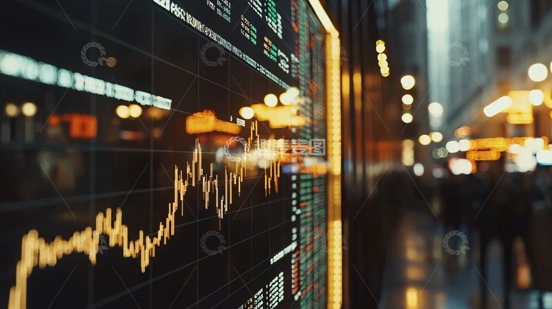 高清大图下载【趣麦麦图】金融市场数据显示屏