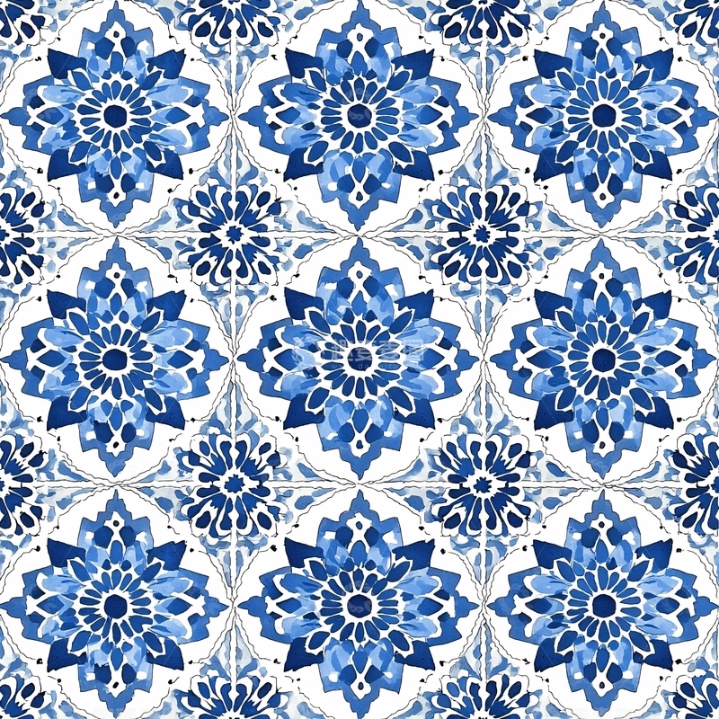 高清大图下载【趣麦麦图】摩洛哥风几何花纹图案