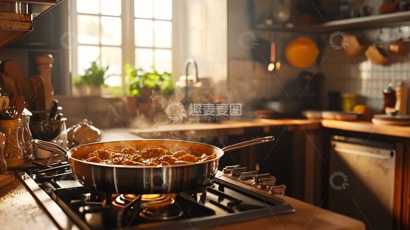 高清大图下载【趣麦麦图】温暖乡村厨房