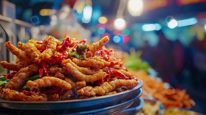 高清大图下载【趣麦麦图】麻辣鸡爪