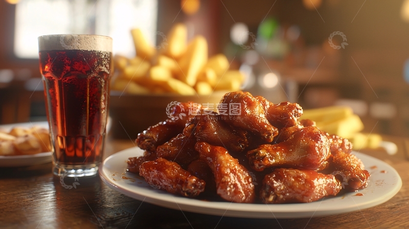 高清大图下载【趣麦麦图】烤鸡翅