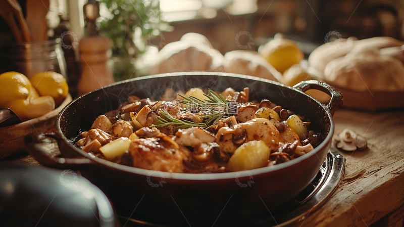 高清大图下载【趣麦麦图】香喷喷的鸡肉土豆炖菜