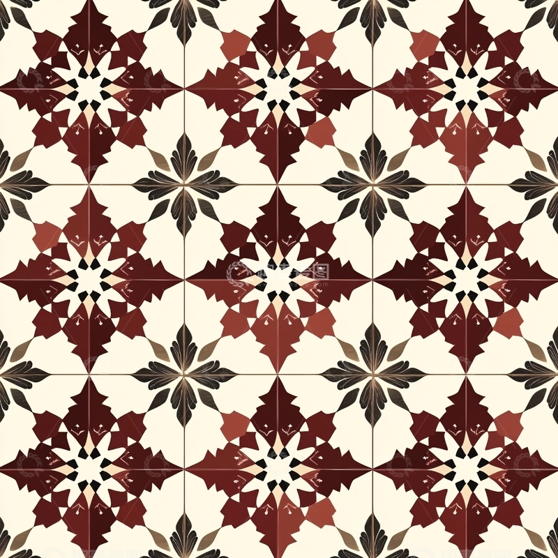 高清大图下载【趣麦麦图】瓷砖拼贴花纹