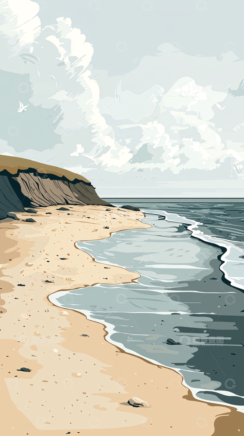 高清大图下载【趣麦麦图】海岸线风景