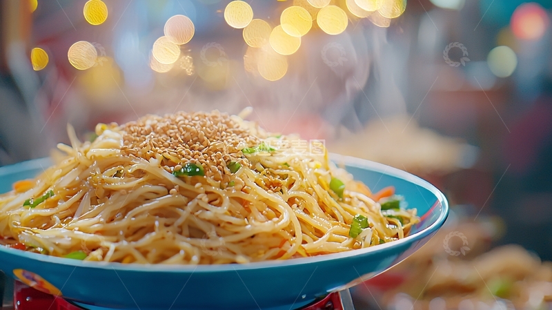 高清大图下载【趣麦麦图】香喷喷的葱油拌面
