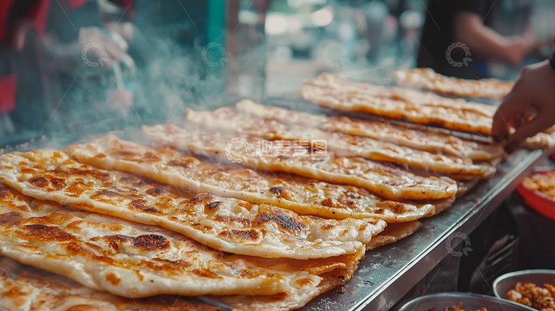 高清大图下载【趣麦麦图】烤炉上烤制的面食