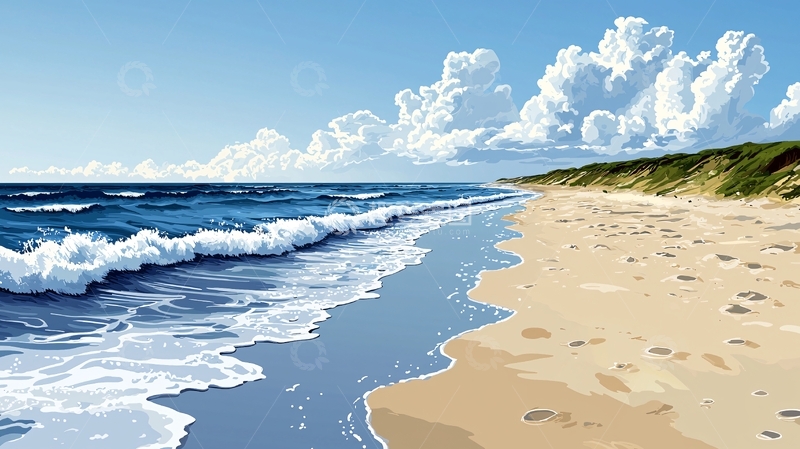 高清大图下载【趣麦麦图】水天一色