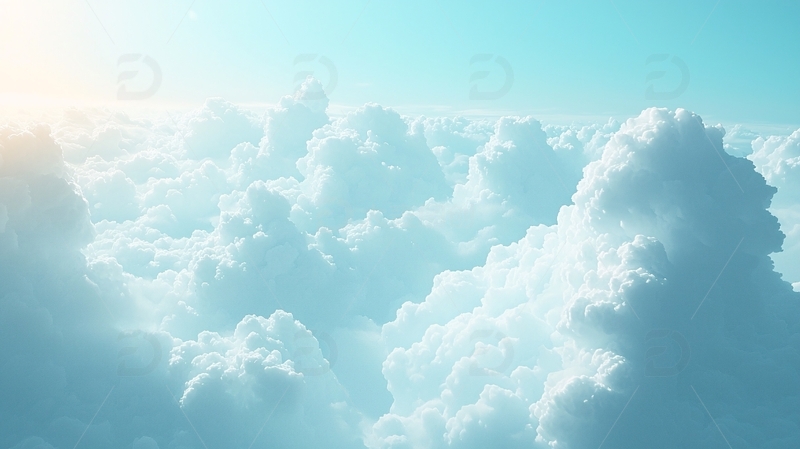 天空之上白云朵朵