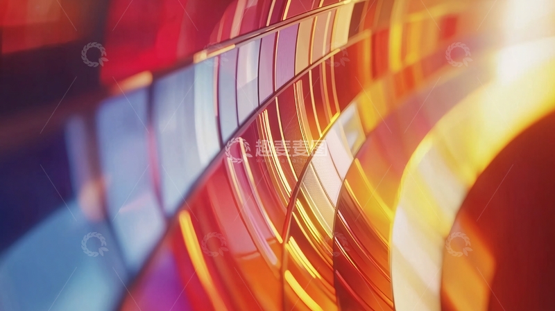 高清大图下载【趣麦麦图】彩色光滑曲面抽象背景