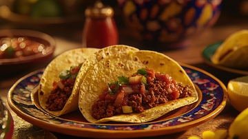 美味的墨西哥玉米卷