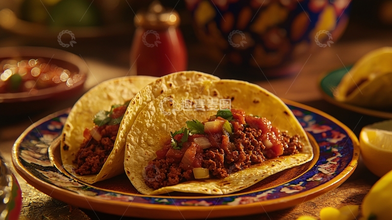 高清大图下载【趣麦麦图】美味的墨西哥玉米卷