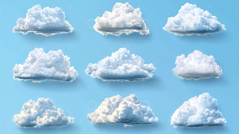 高清大图下载【趣麦麦图】棉花糖般的云朵