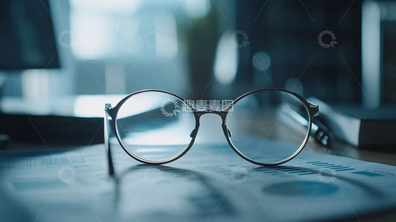 高清大图下载【趣麦麦图】圆形眼镜