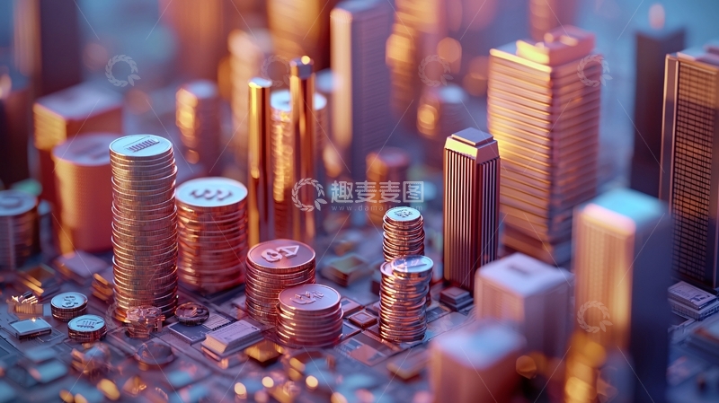 高清大图下载【趣麦麦图】金币城市