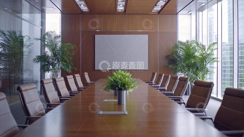 高清大图下载【趣麦麦图】现代化会议室