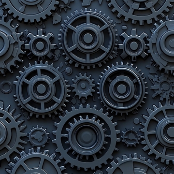 机械齿轮特写