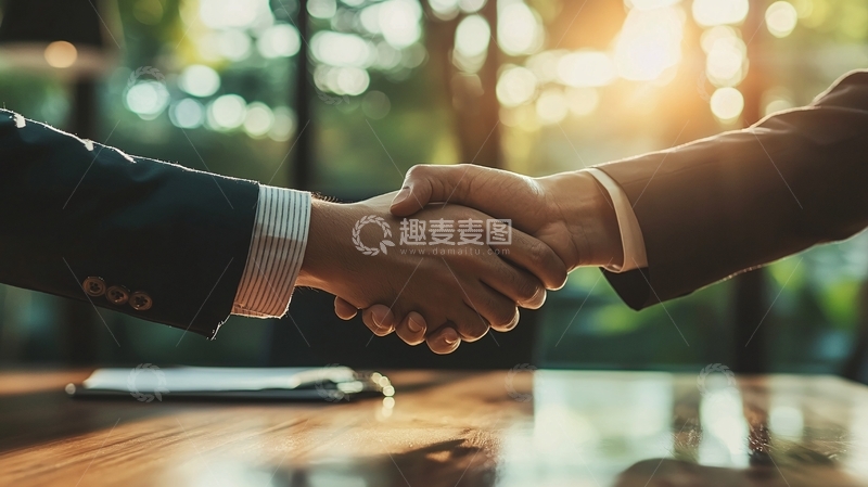 高清大图下载【趣麦麦图】握手