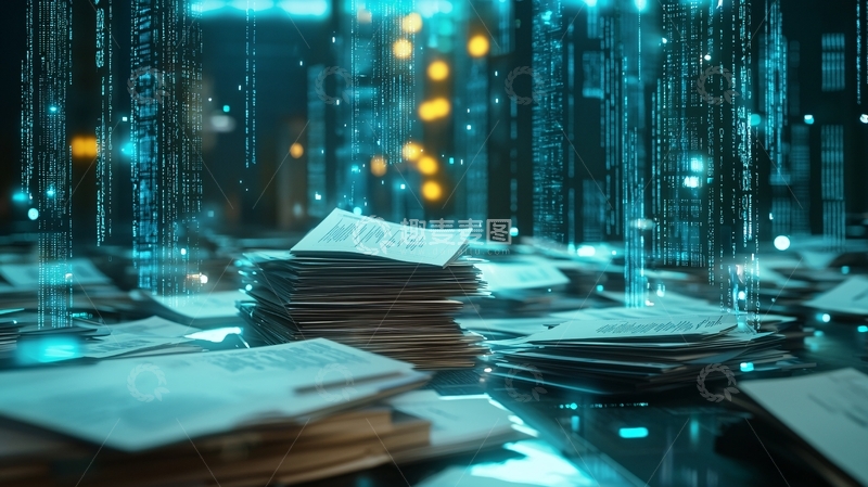 高清大图下载【趣麦麦图】数据洪流