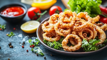 酥脆鱿鱼圈