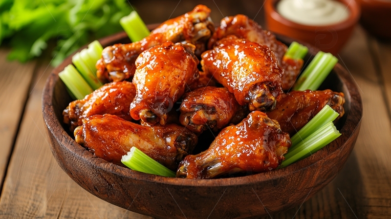 高清大图下载【趣麦麦图】美味酱香鸡翅