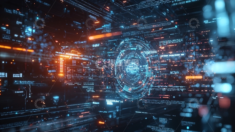 高清大图下载【趣麦麦图】数字科技未来感