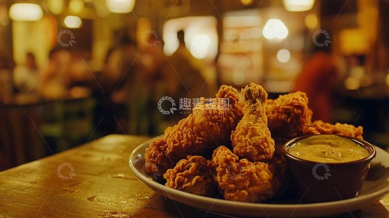 高清大图下载【趣麦麦图】炸鸡