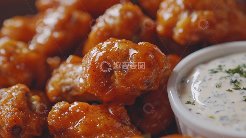 高清大图下载【趣麦麦图】美味酱香鸡翅