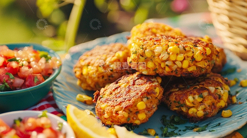 高清大图下载【趣麦麦图】香甜玉米饼