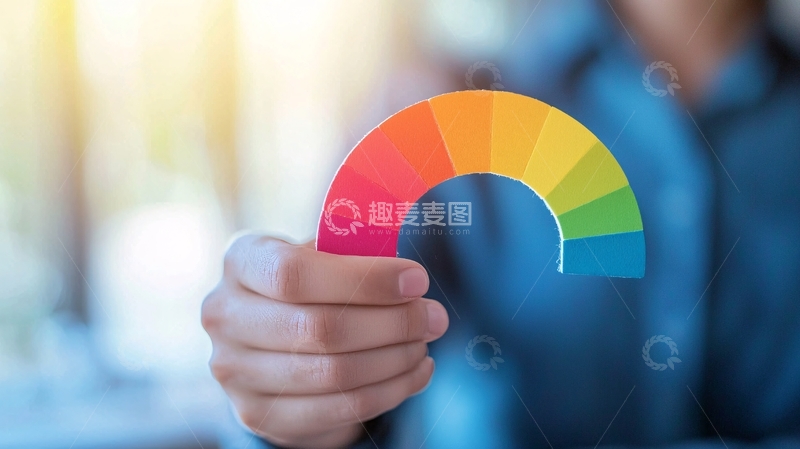 高清大图下载【趣麦麦图】彩色色轮