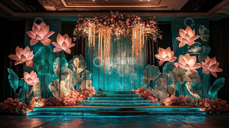 高清大图下载【趣麦麦图】梦幻婚礼舞台布景