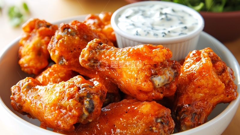 高清大图下载【趣麦麦图】美味酱香鸡翅
