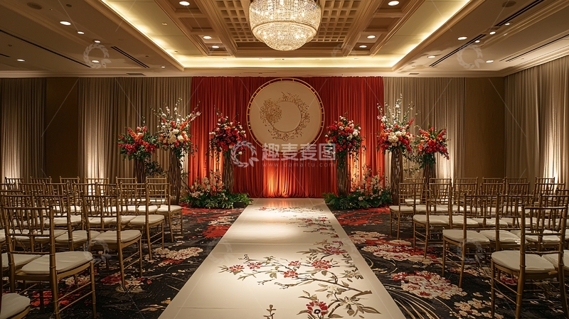 高清大图下载【趣麦麦图】室内婚礼仪式现场