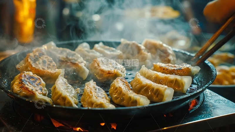 高清大图下载【趣麦麦图】煎饺