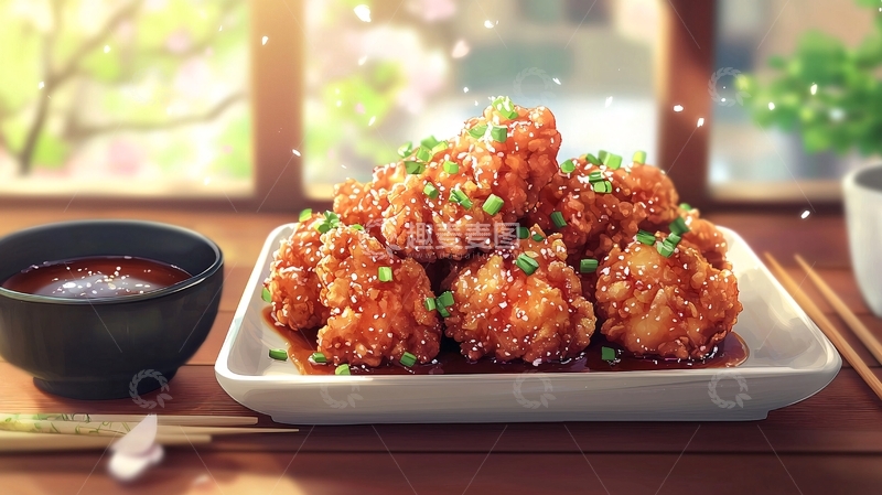 高清大图下载【趣麦麦图】日式炸鸡