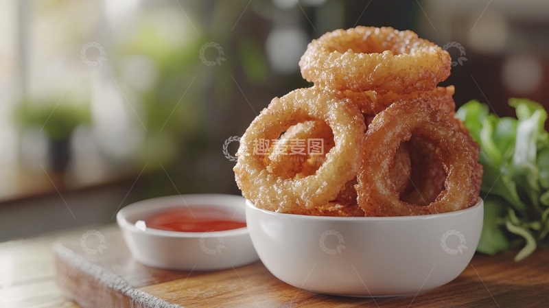 高清大图下载【趣麦麦图】酥脆洋葱圈