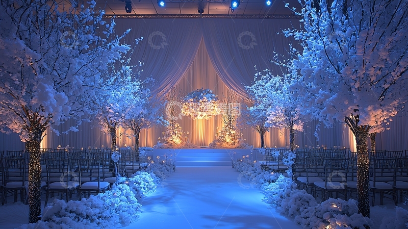 高清大图下载【趣麦麦图】冰雪主题婚礼现场