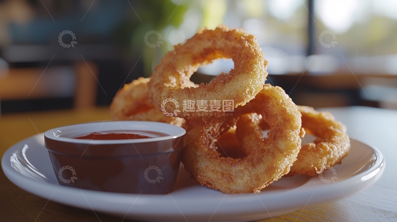 高清大图下载【趣麦麦图】酥脆金黄的洋葱圈