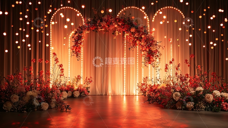 高清大图下载【趣麦麦图】喜庆浪漫的婚礼场景