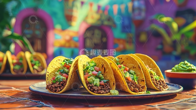 高清大图下载【趣麦麦图】美味墨西哥玉米卷