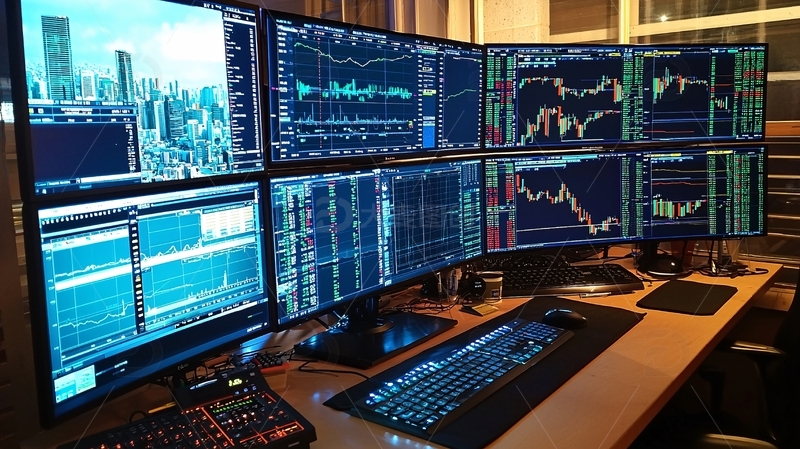 高清大图下载【趣麦麦图】多屏交易员工作站