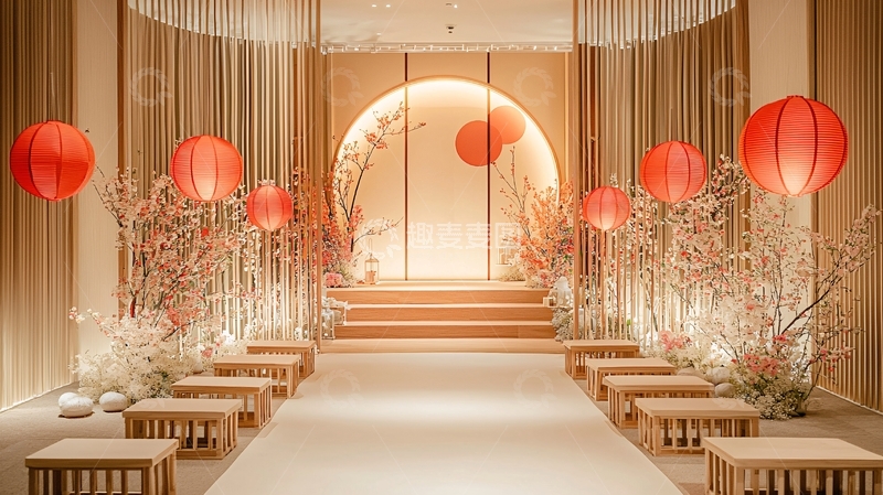 高清大图下载【趣麦麦图】中式婚礼场景布置