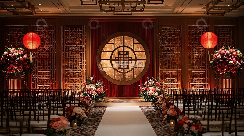 高清大图下载【趣麦麦图】中式婚礼现场布置
