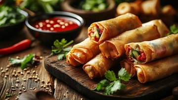 香脆可口的春卷