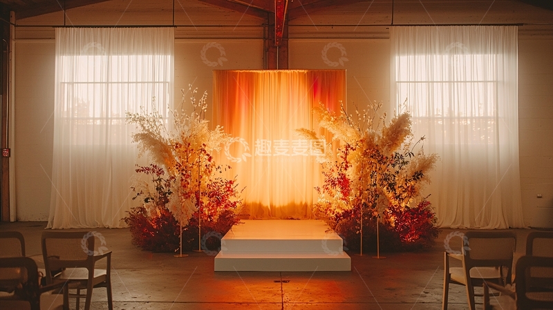 高清大图下载【趣麦麦图】室内婚礼现场舞台