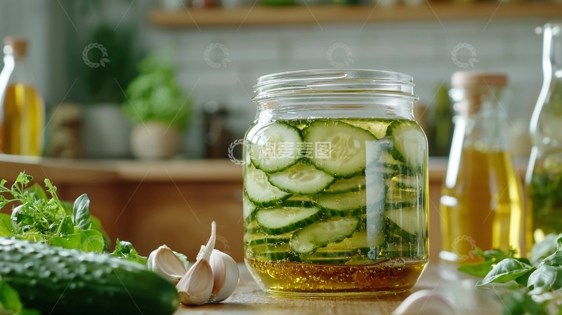 高清大图下载【趣麦麦图】腌黄瓜