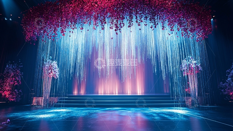 高清大图下载【趣麦麦图】梦幻舞台背景3