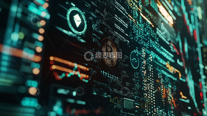 高清大图下载【趣麦麦图】数字货币交易界面