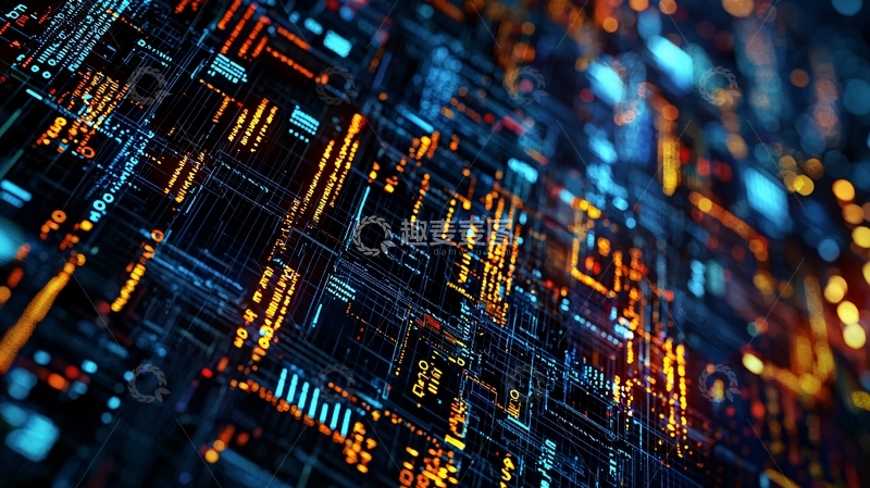 高清大图下载【趣麦麦图】抽象电路板